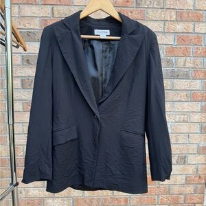 Brooks Brothers Black Wool Blend Jacket